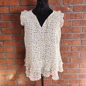 Cabi Wishful Top sleeveless blouse Spring 2022 size small